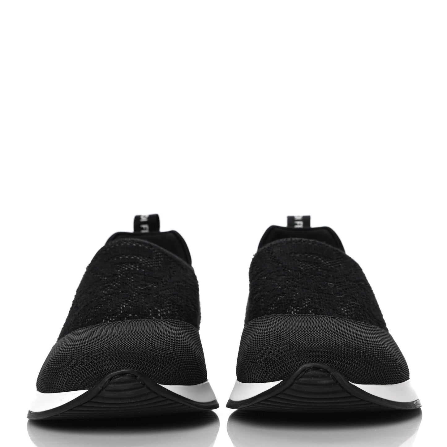 X SARAH COLEMAN Mesh FF Vertigo Runner Slip On Sneakers 36 Black