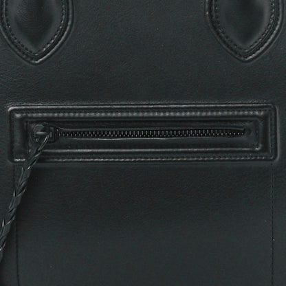 Celine Grained Calfskin Medium Phantom Luggage Black 9 of 13