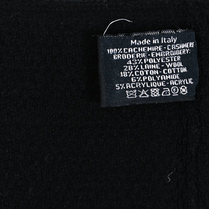 Chanel Cashmere Tweed CC Gloves Black 4 of 4