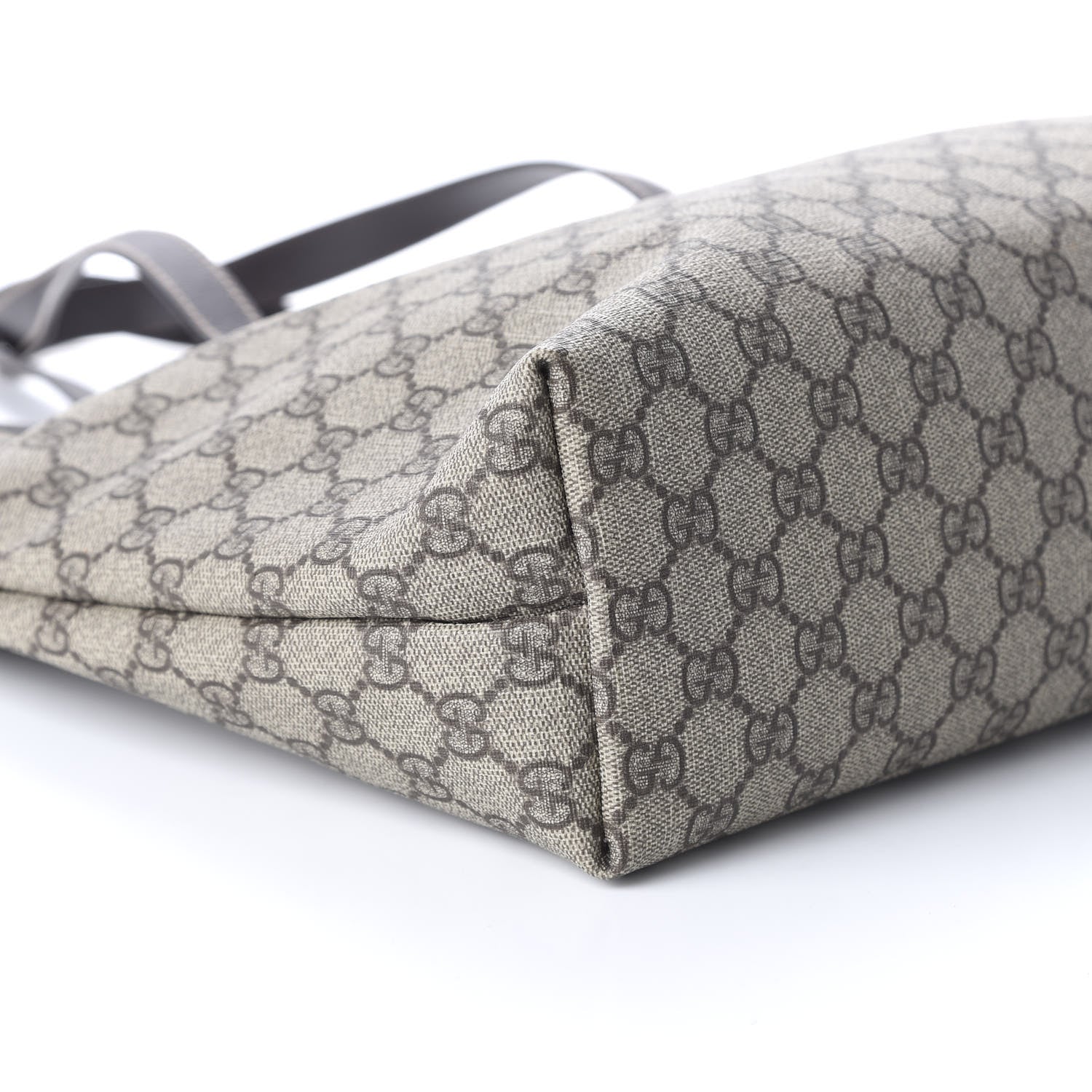 Gucci GG Supreme Monogram Medium Zippered Shopping Tote Dark Brown 6 of 10