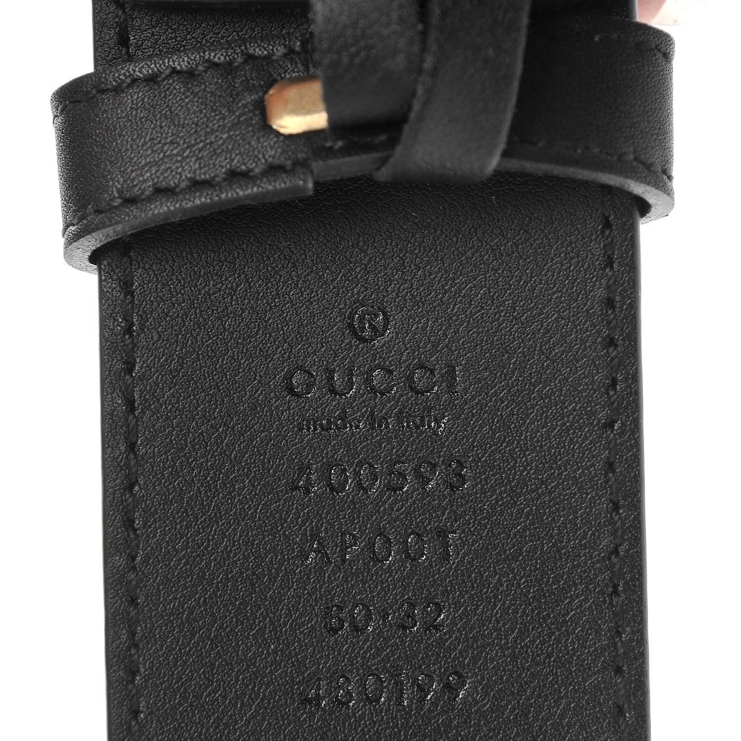 Calfskin Double G 40mm Belt 80 32 Black