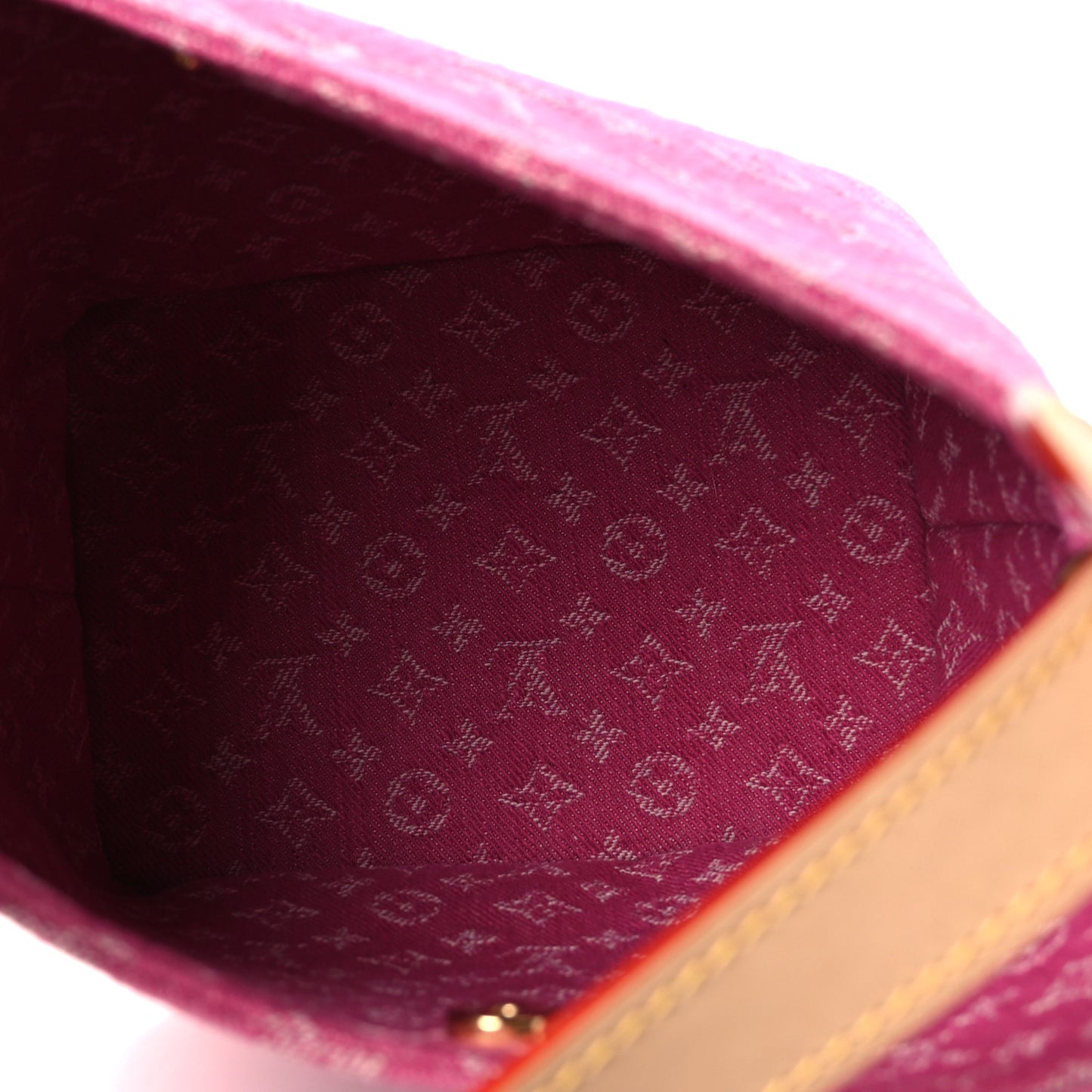 Monogram Denim All In BB Fuchsia