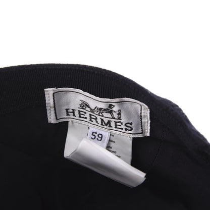 Hermes Cashmere Cap 59 Black 8 of 8