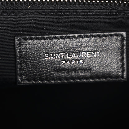 Saint Laurent Crinkled Calfskin Matelasse Monogram Medium Niki Chain Satchel Rouge Legion 6 of 10