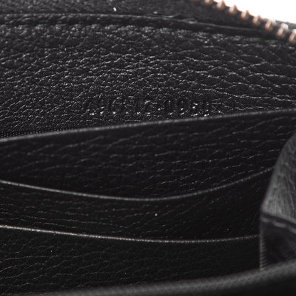 Gucci Calfskin Logo Zip Around Wallet Black 5 of 8