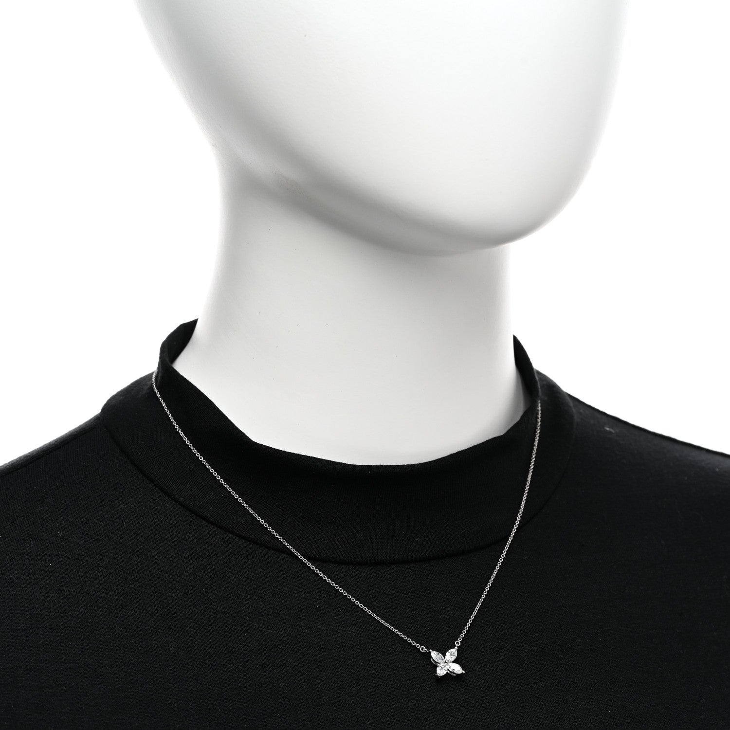 Tiffany Platinum Diamond Large Victoria Necklace 2 of 5