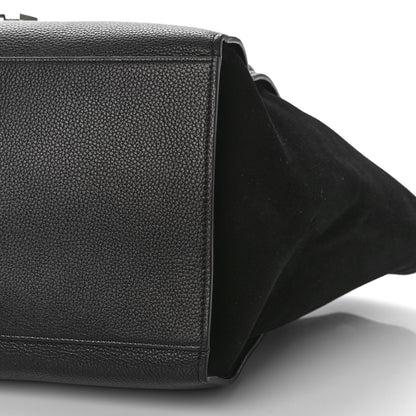 Celine Drummed Calfskin Suede Medium Trapeze Black 8 of 8