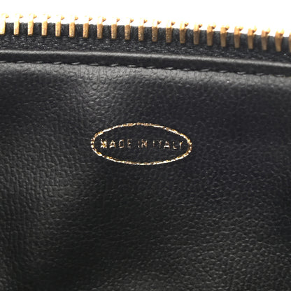 Chanel Lambskin Vanity Cosmetic Case Black 7 of 10