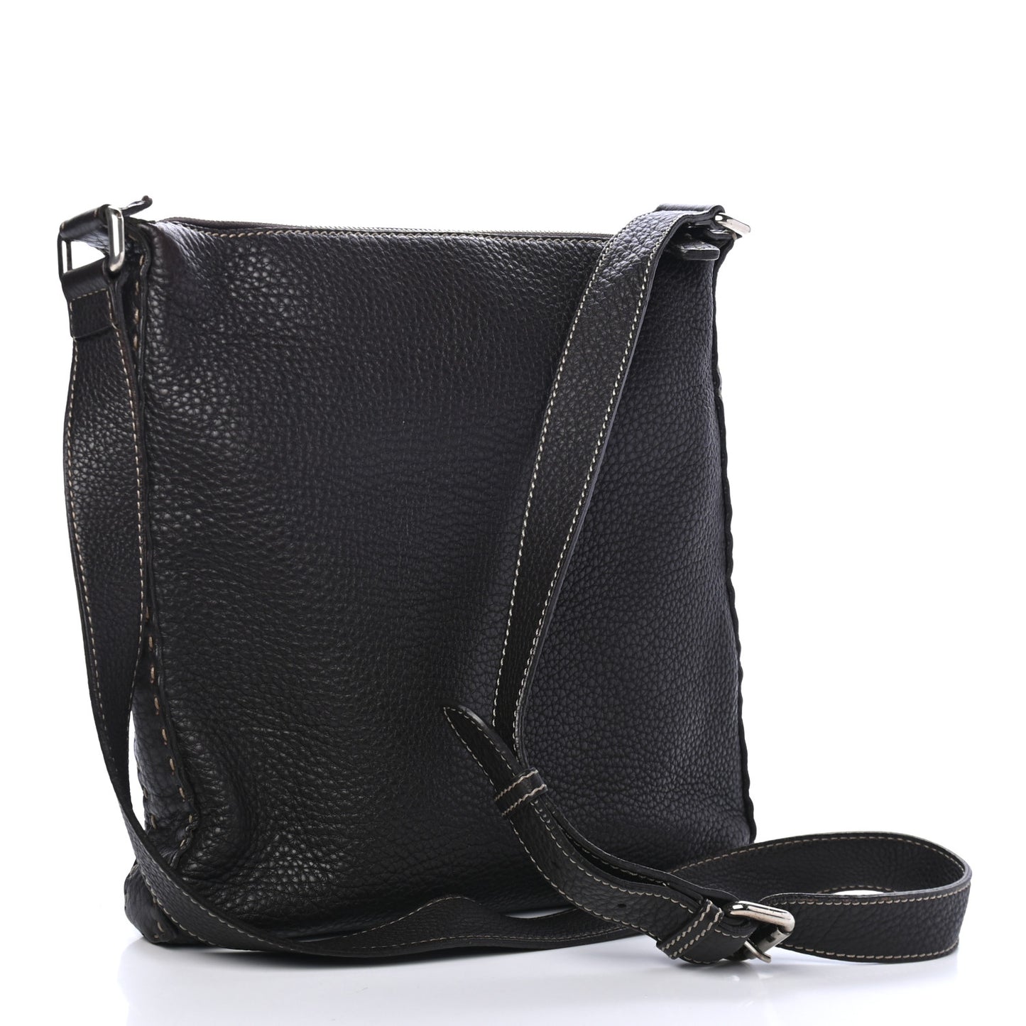 FEND Calfskin Romano Selleria Messenger Brown