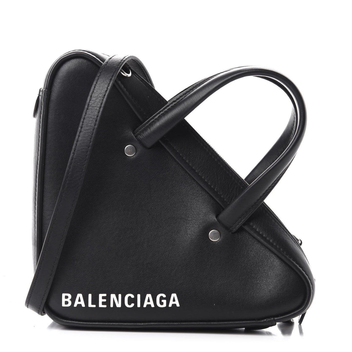 Calfskin XS Triangle Duffle Black