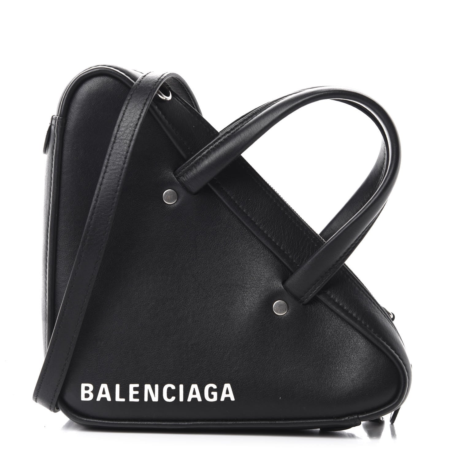 Balenciaga Calfskin XS Triangle Duffle Black 1 of 9