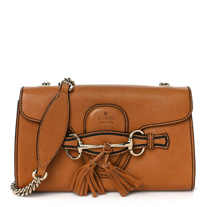 Gucci Saddle Soft Lux Small Emily Chain Shoulder Bag New Banana 1 of 12