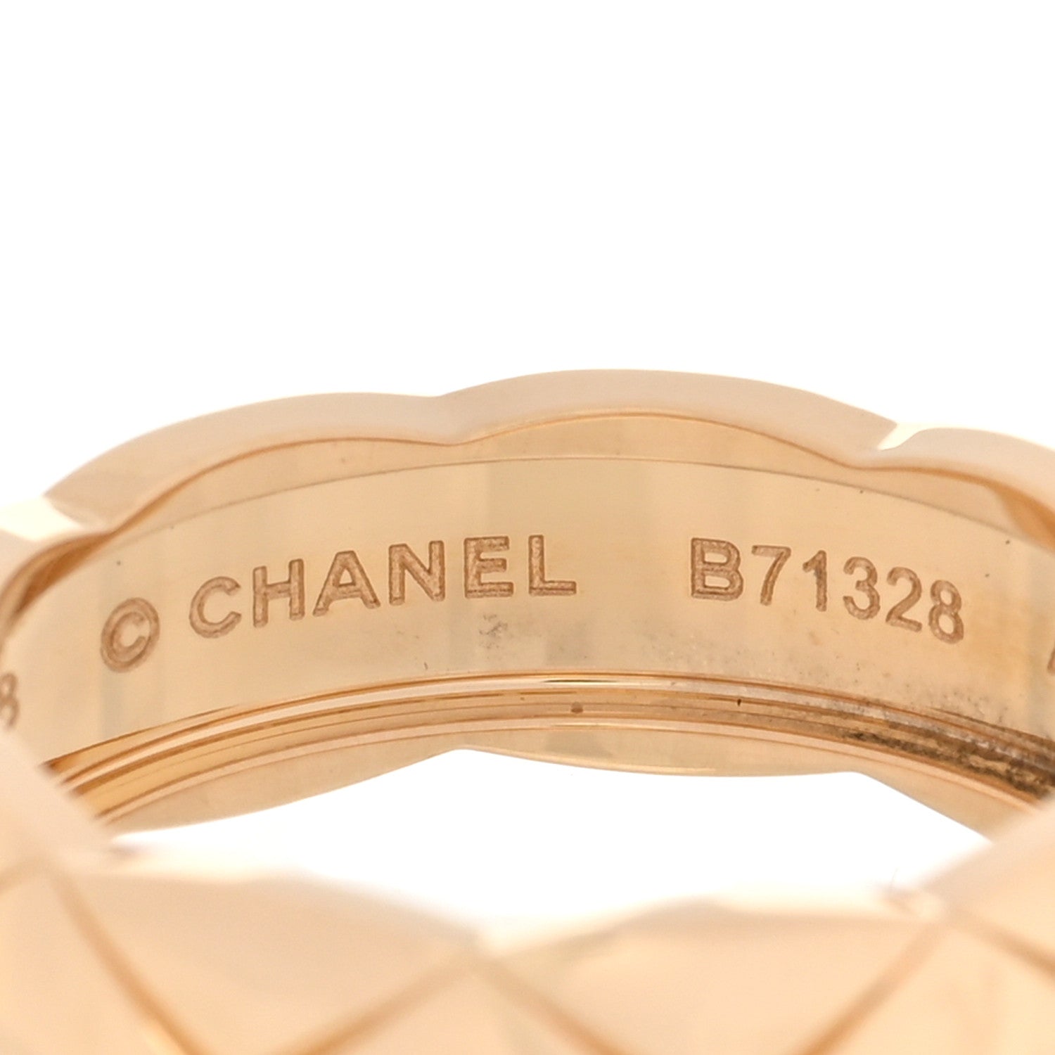 Chanel 18K Yellow Gold Small Coco Crush Ring 58 8.5 4 of 6