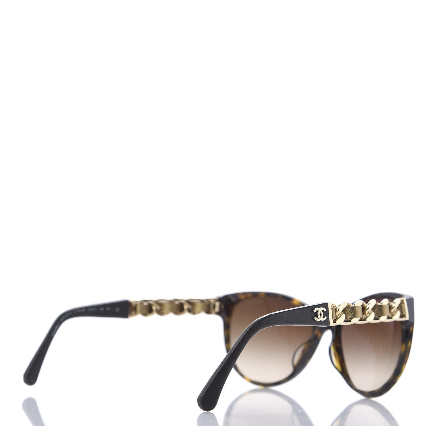 Acetate CC Chain Sunglasses 5215Q Tortoise