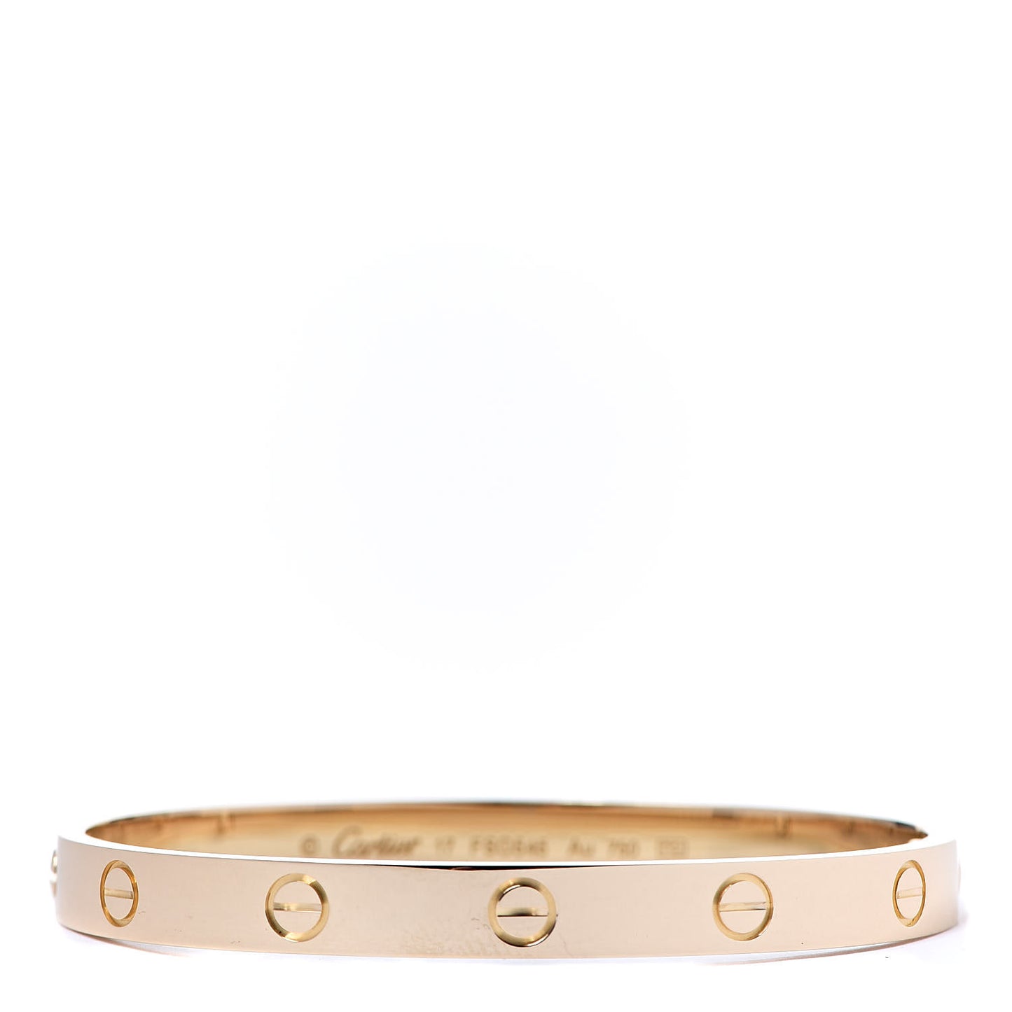 18K Yellow Gold LOVE Bracelet 17