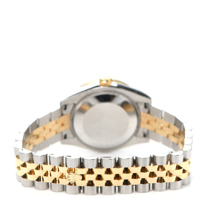 Rolex Stainless Steel 18K Yellow Gold Diamond 31mm Oyster Perpetual Datejust Watch Silver 178383 3 of 5