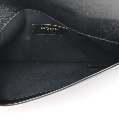 Saint Laurent Grain De Poudre Uptown Pouch Black 5 of 8