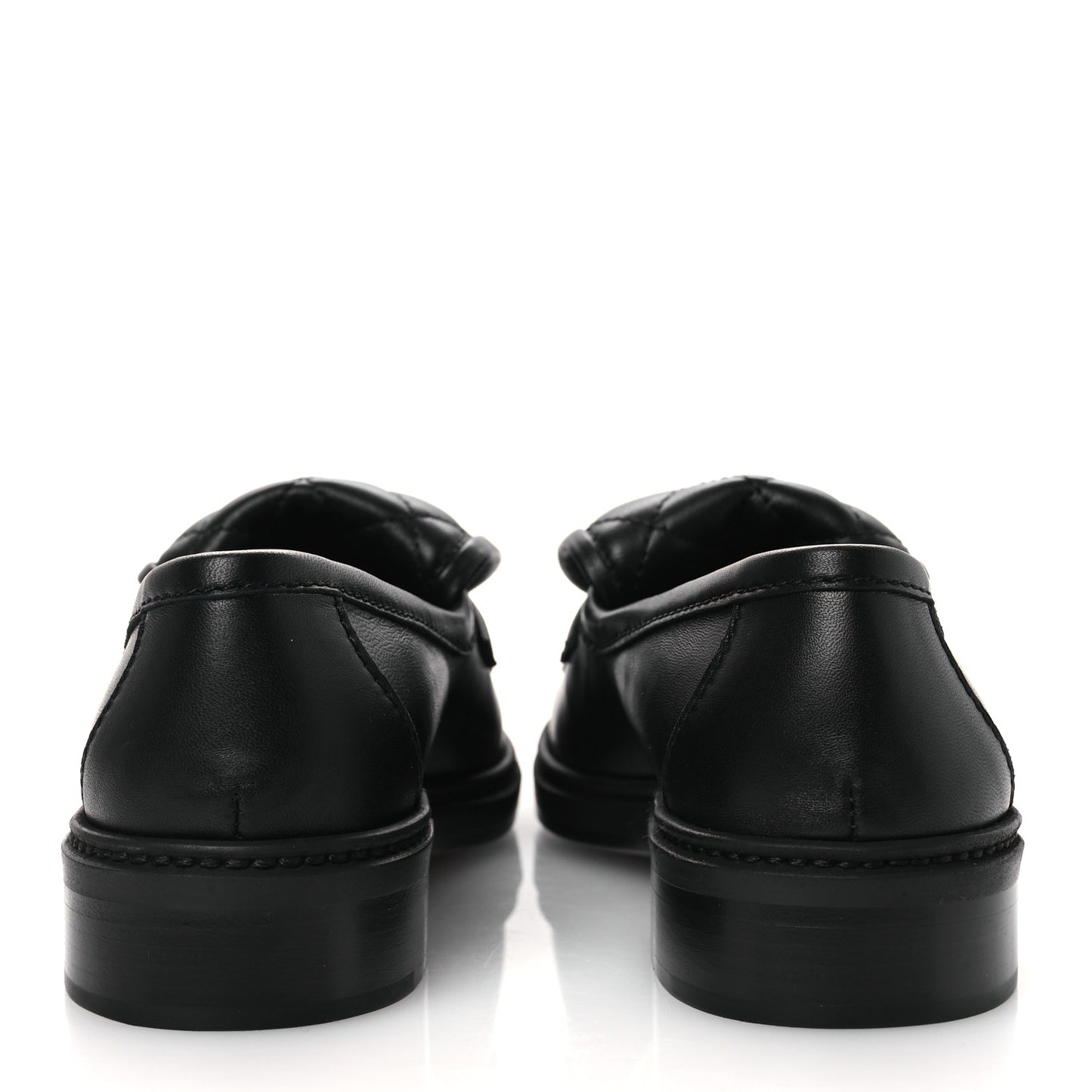 Lambskin Quilted CC Turnlock Loafers 36.5 Black