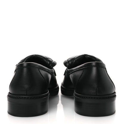 Chanel Lambskin Quilted CC Turnlock Loafers 36.5 Black 6 of 11