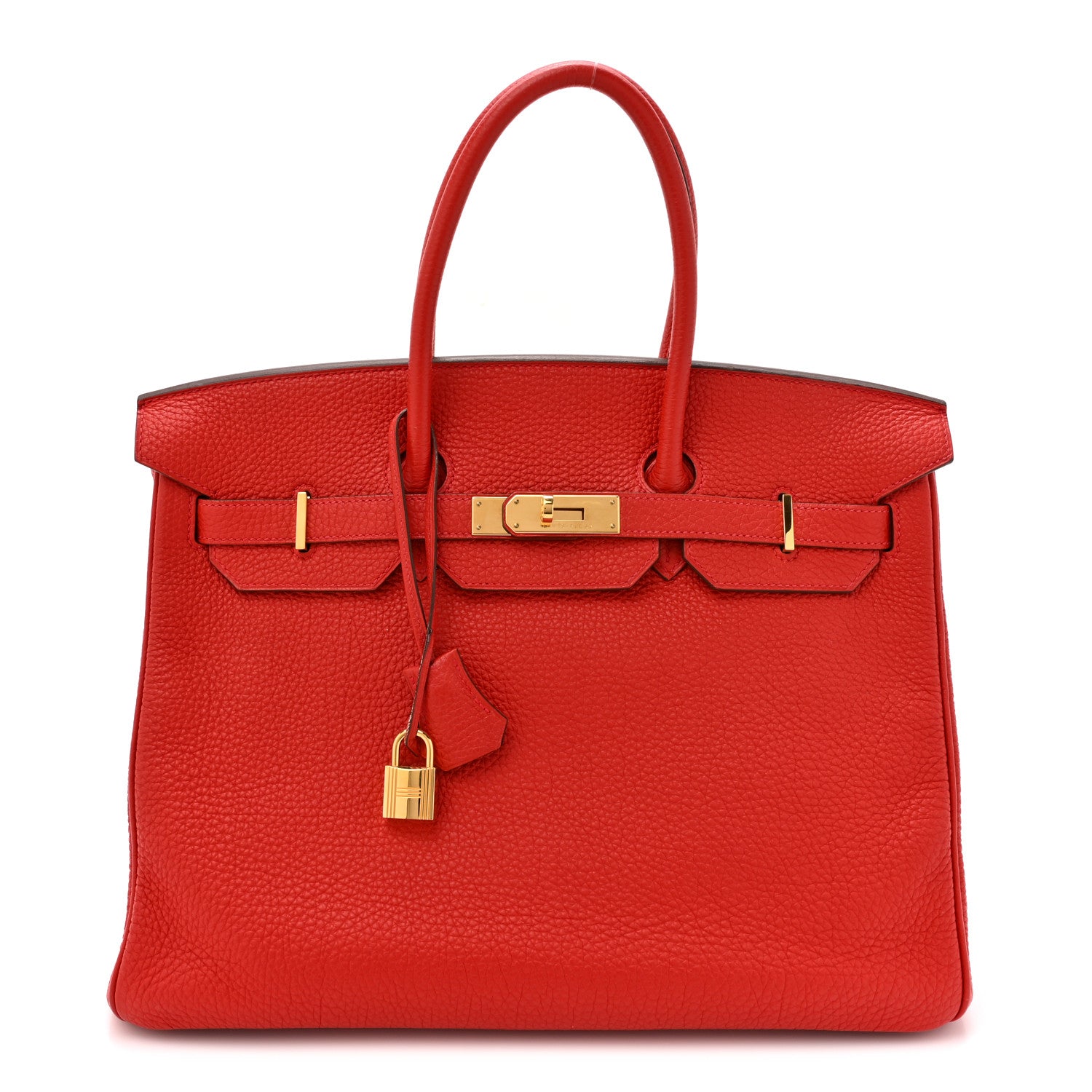 Hermes Togo BIRKIN 35 Rouge Casaque 1 of 17
