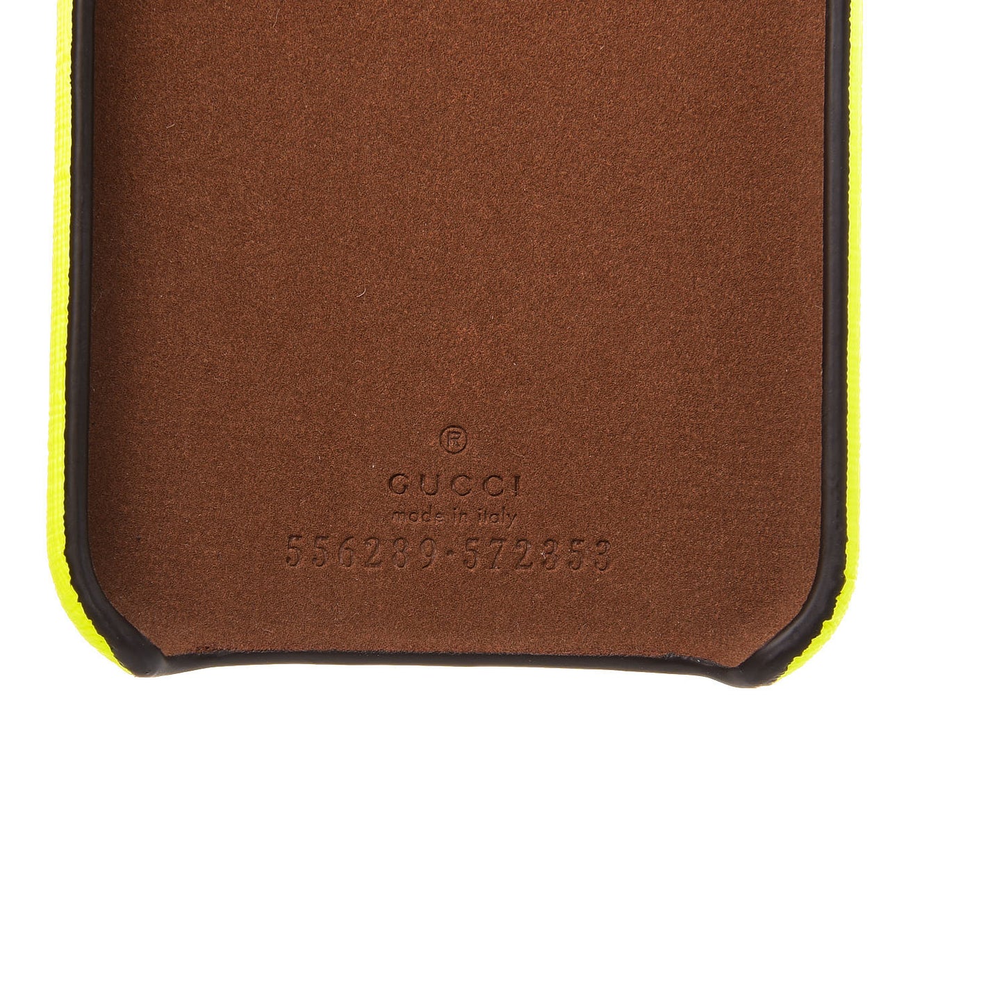 Rubber Print iPhone Xs Case Yellow Fluo Green
