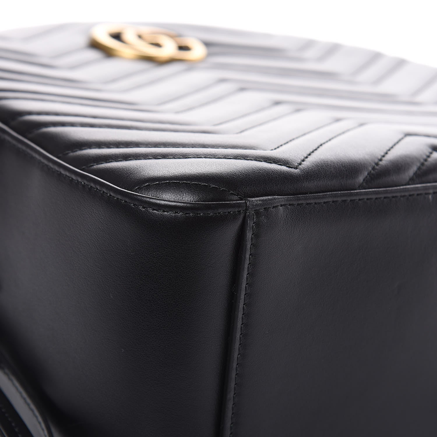 Gucci Calfskin Matelasse GG Marmont Backpack Black 8 of 10