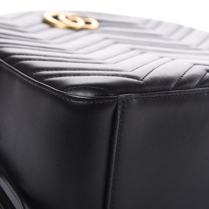 Gucci Calfskin Matelasse GG Marmont Backpack Black 8 of 10
