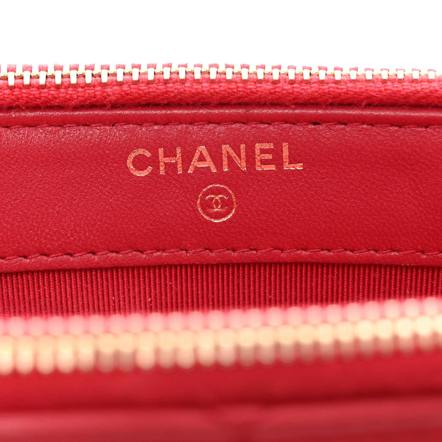 Chanel Lambskin Quilted Small Clutch With Chain Dark Pink 7 of 12