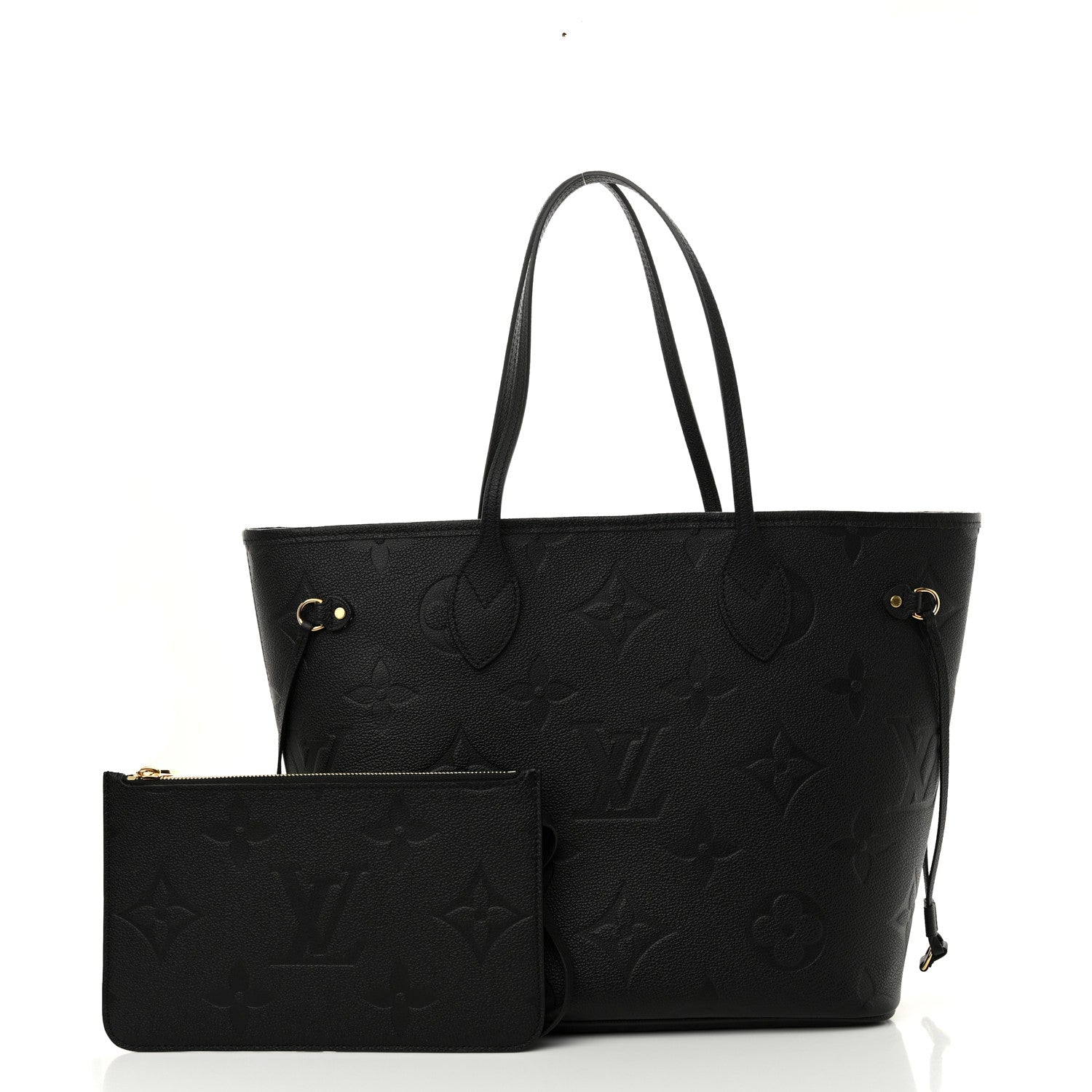 Louis Vuitton Empreinte Monogram Giant Neverfull MM Black 3 of 11
