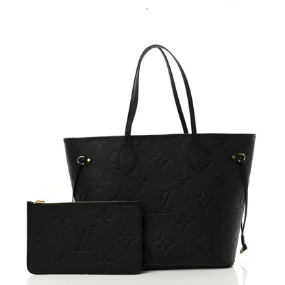 Louis Vuitton Empreinte Monogram Giant Neverfull MM Black 3 of 11