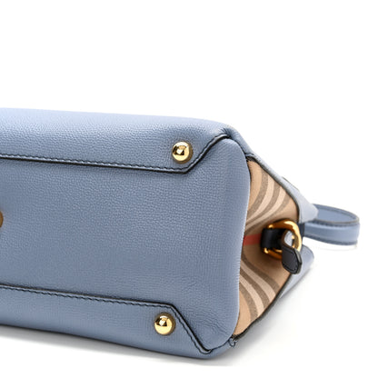 Burberry Derby Calfskin House Check Medium Camberley Slate Blue 9 of 12