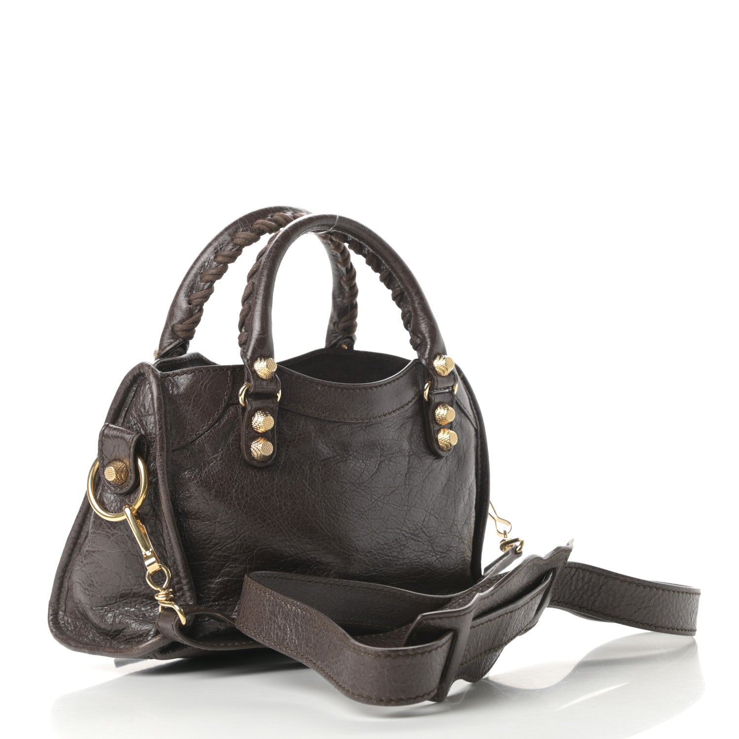 Balenciaga Agneau Giant 12 Gold Hardware Mini City Charbon 3 of 10