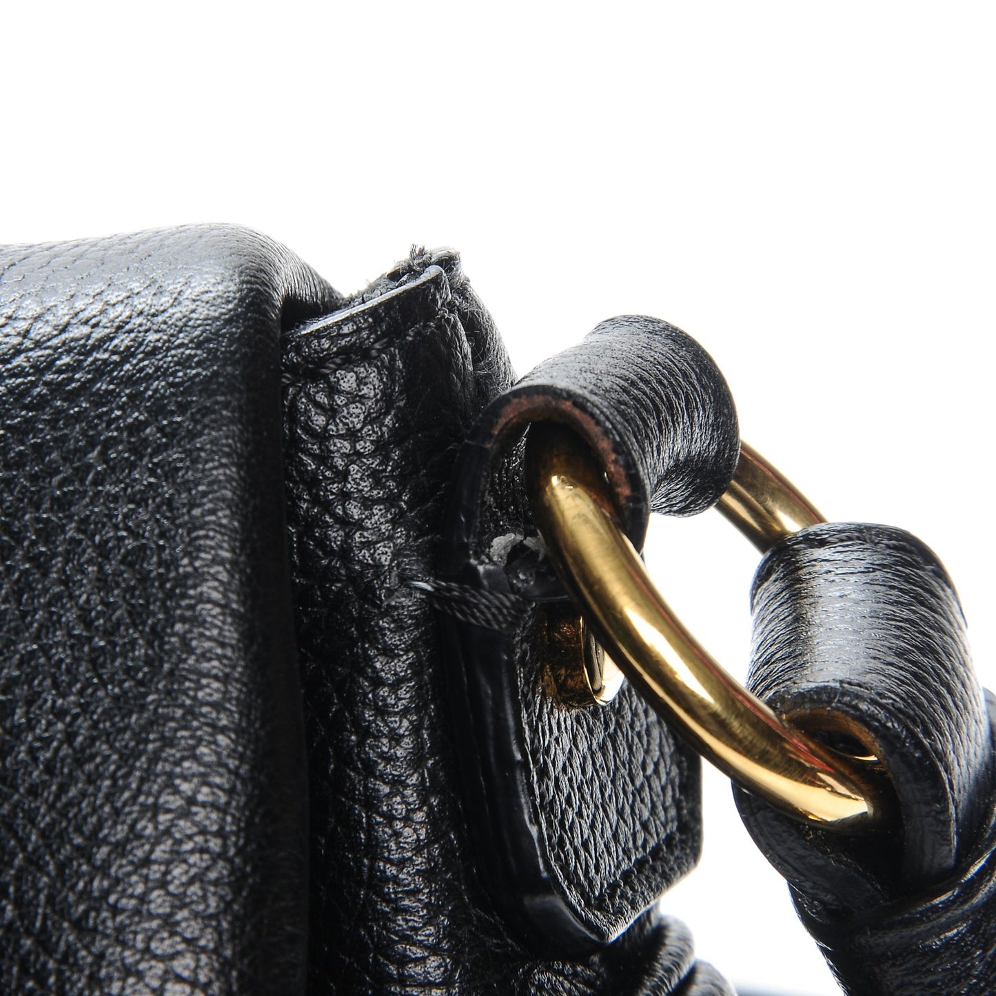 Grained Calfskin Medium Jennifer Crossbody Bag Black
