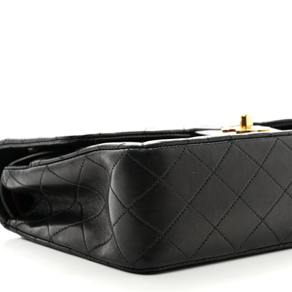 Chanel Lambskin Quilted Medium Double Flap Black 9 of 11