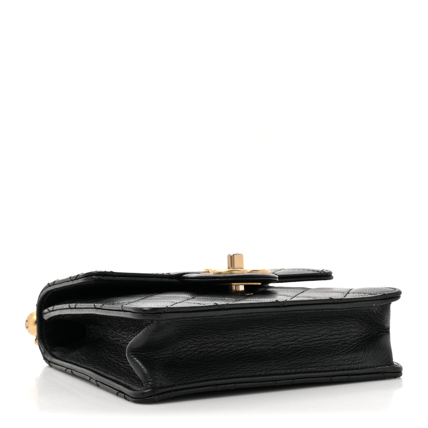 Chanel Lambskin Quilted Chic Pearls Flap Black 4 of 16