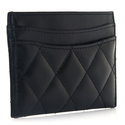 Chanel Lambskin Quilted Card Holder Black 3 of 8