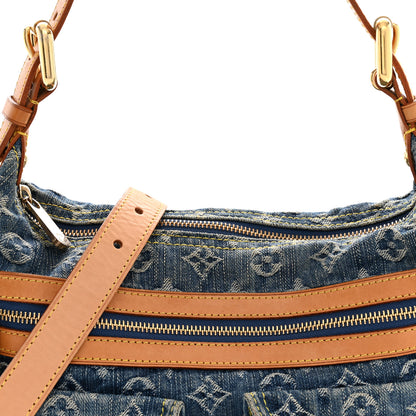 Louis Vuitton Monogram Denim Baggy PM Blue 7 of 10