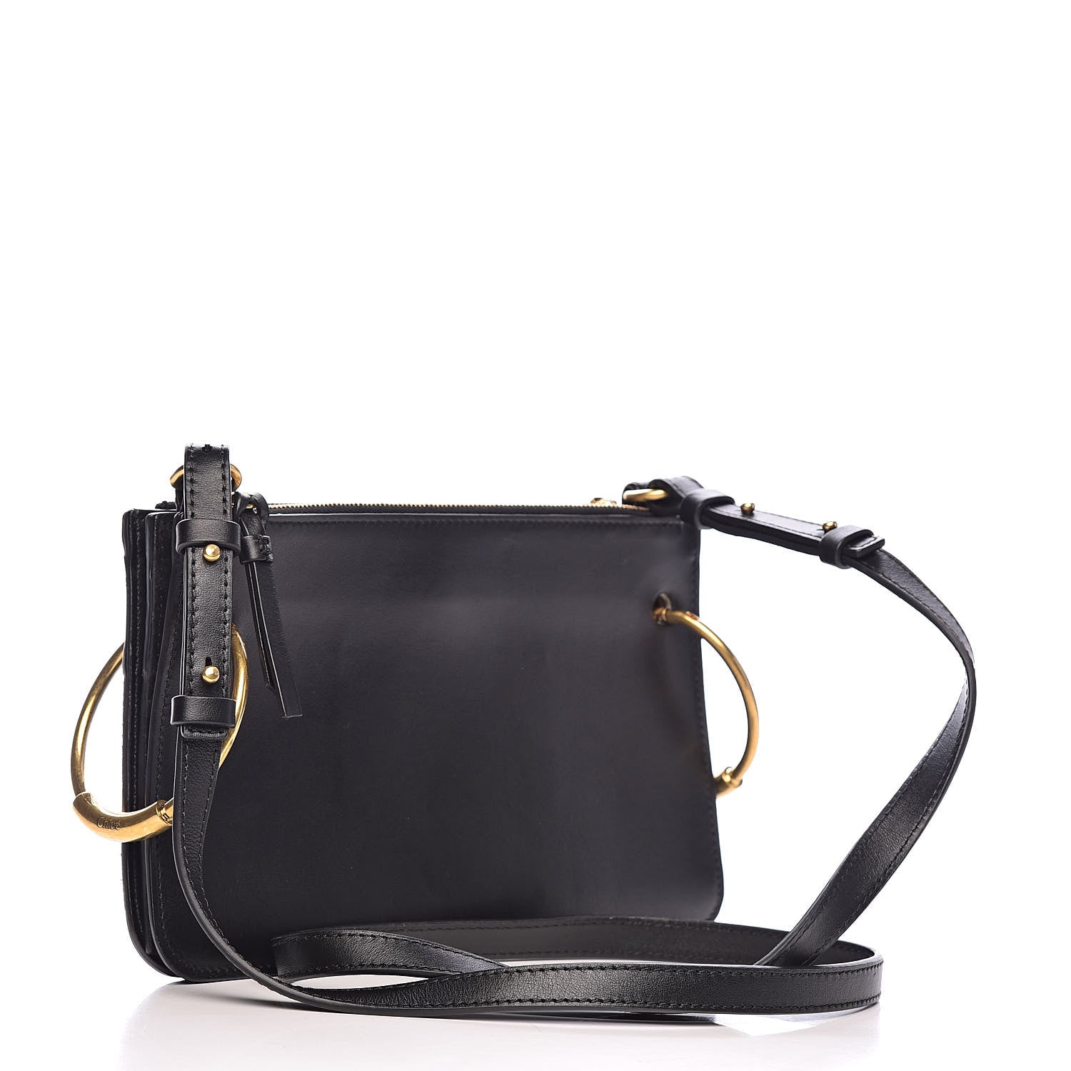 Chloe Calfskin Suede Small Roy Bag Black 3 of 15