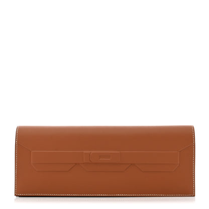 Hermes Swift Shadow Clutch 29 Gold 1 of 8