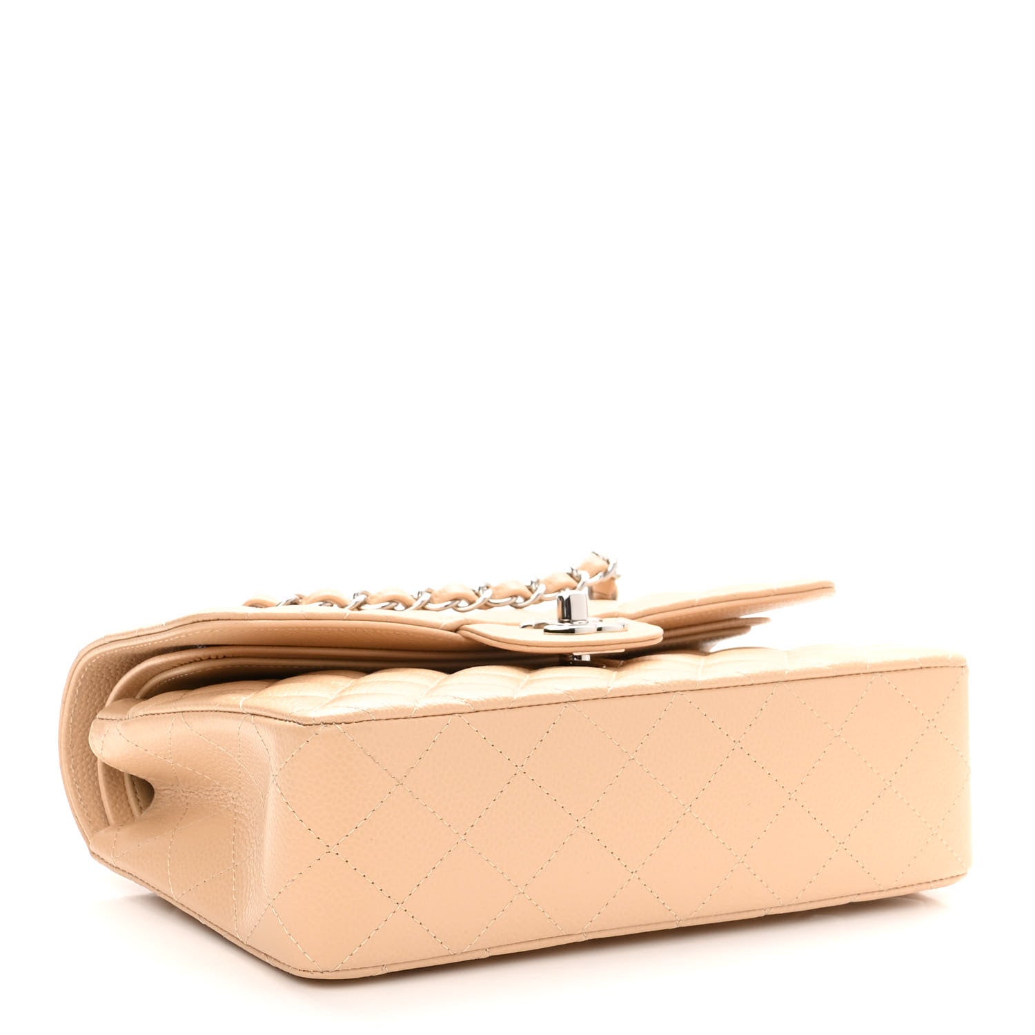 Chanel Caviar Quilted Small Double Flap Beige 3 of 9