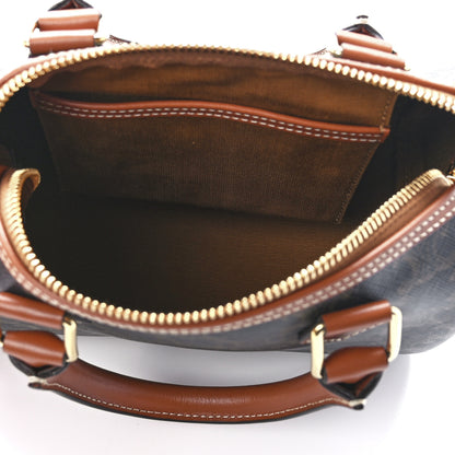 Celine Triomphe Canvas Calfskin Small Boston Bag Tan 5 of 12