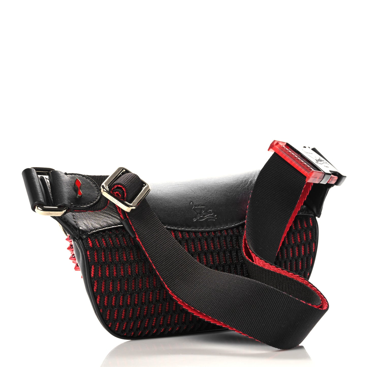 Calfskin Marie Jane Love Belt Bag Black Platine