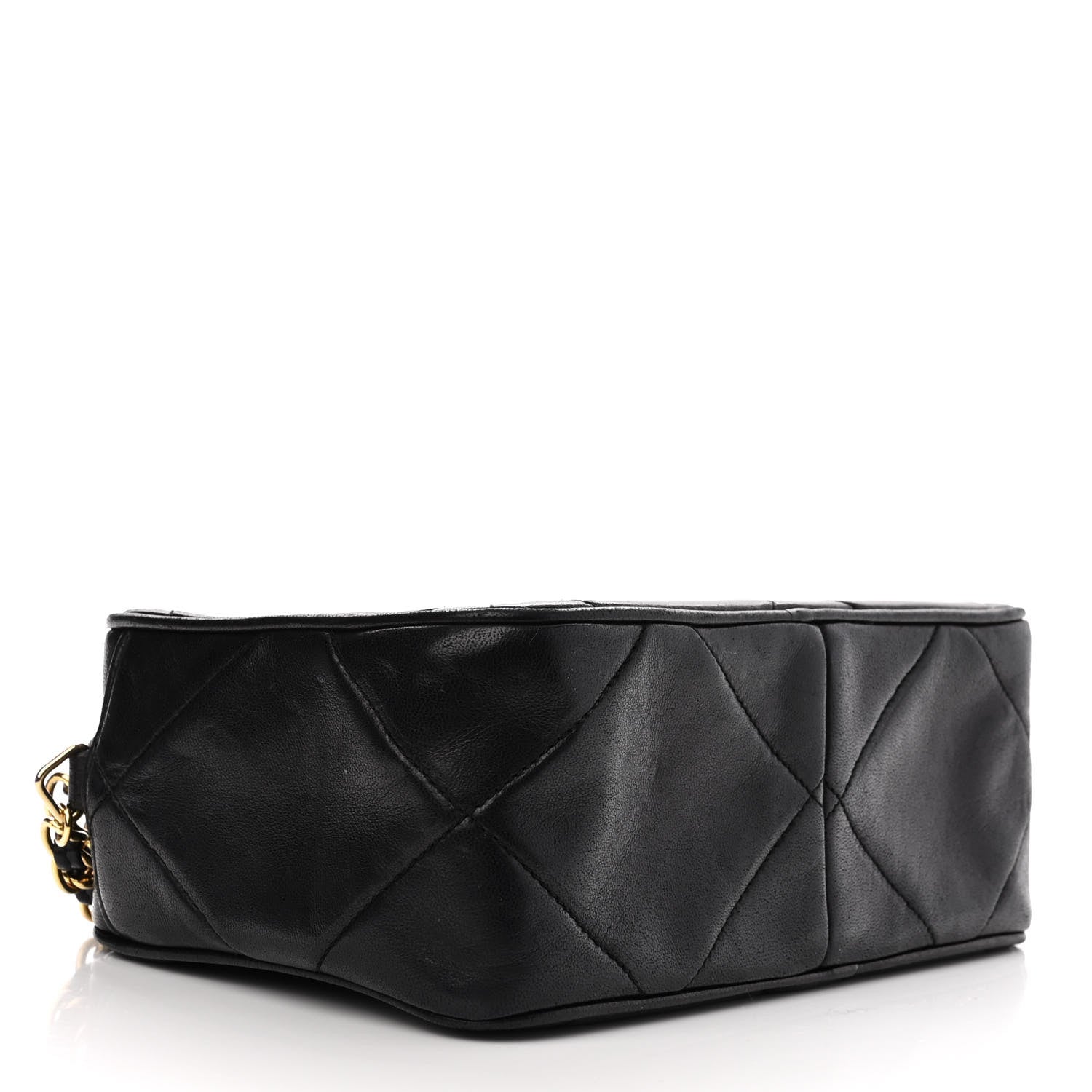 Chanel Lambskin Quilted CC Tassel Camera Case Black 4 of 13