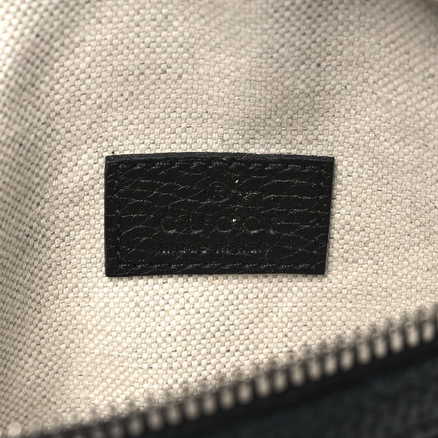 Piuma Calfskin Jumbo GG Embossed Small Belt Bag Black