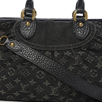 Louis Vuitton Denim Neo Cabby MM Black 8 of 10