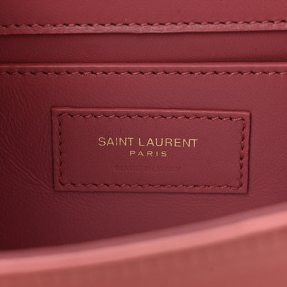 Saint Laurent Satin Small Classic Monogram Kate Tassel Satchel Coral Rose 6 of 10
