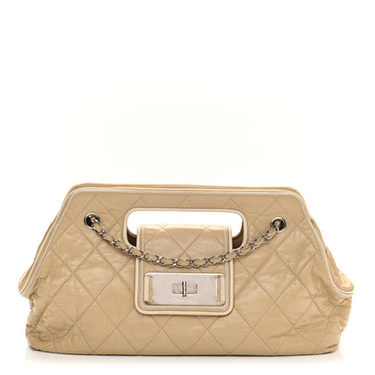 Chanel Lambskin Quilted East West Accordion Flap Beige 1 of 9