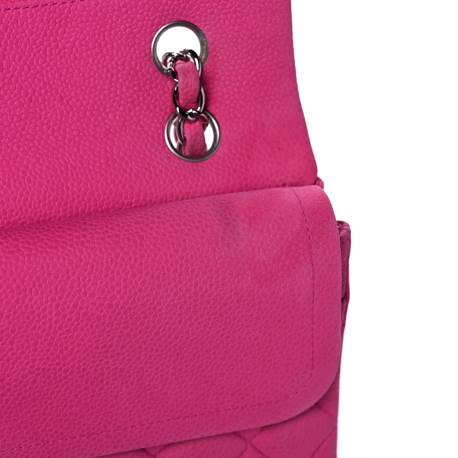 Chanel Iridescent Caviar Quilted Medium Double Flap Pink 11 of 11
