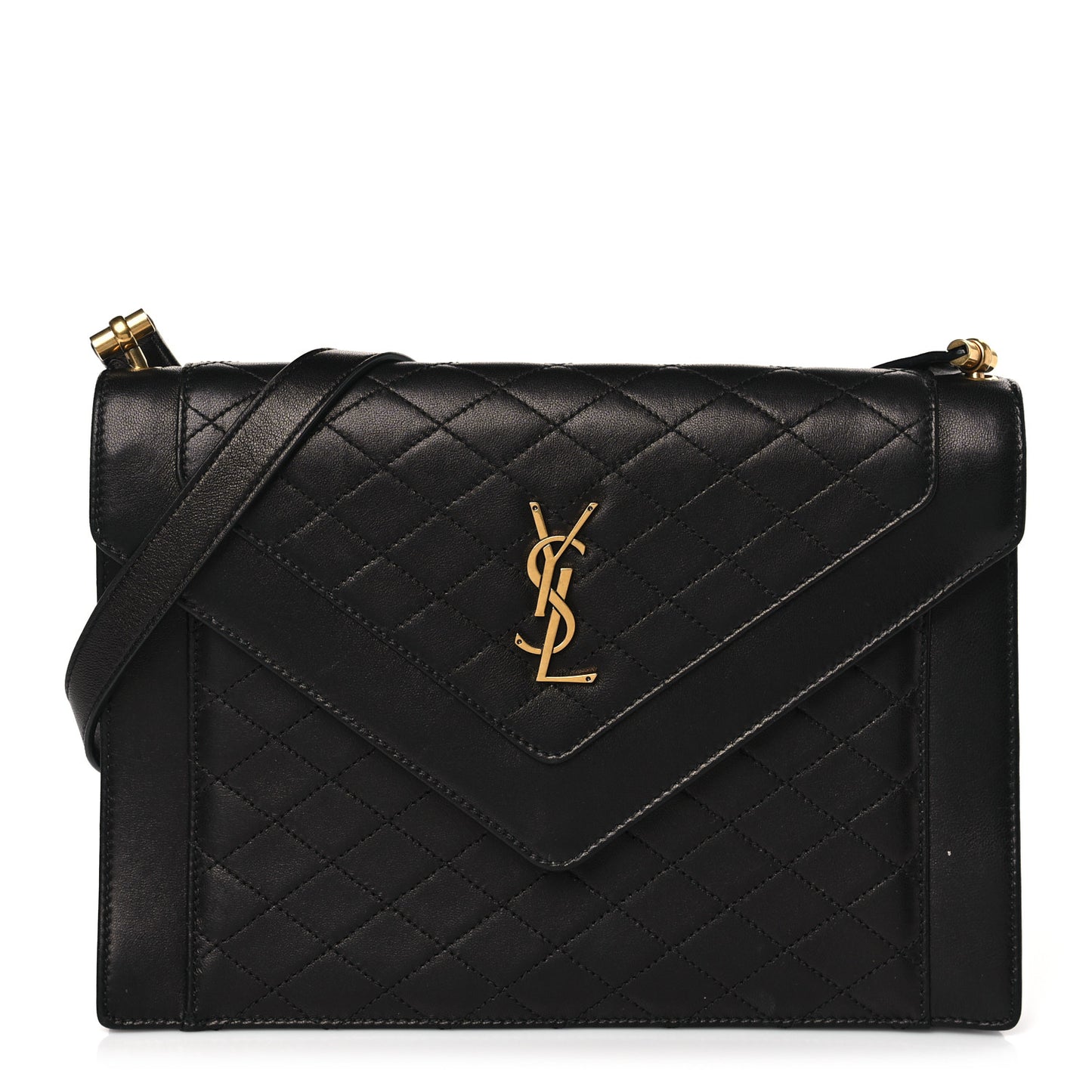 Lambskin Quilted Mini Gaby Satchel Black