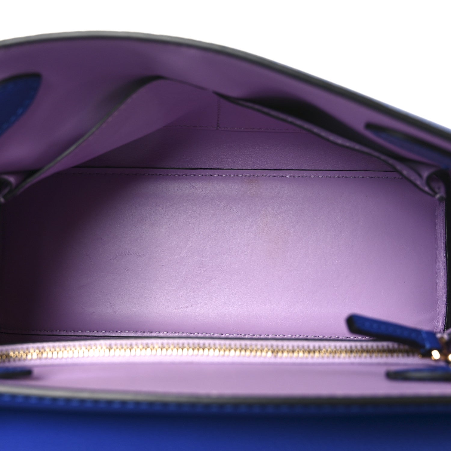Versace Calfskin Medium La Medusa Top Handle Handbag Lapis 4 of 9